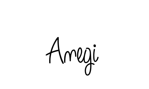 How to make Anegi name signature. Use Angelique-Rose-font-FFP style for creating short signs online. This is the latest handwritten sign. Anegi signature style 5 images and pictures png