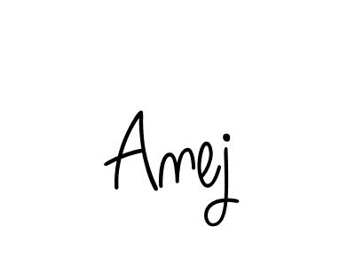 You should practise on your own different ways (Angelique-Rose-font-FFP) to write your name (Anej) in signature. don't let someone else do it for you. Anej signature style 5 images and pictures png