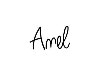 Make a beautiful signature design for name Anel. With this signature (Angelique-Rose-font-FFP) style, you can create a handwritten signature for free. Anel signature style 5 images and pictures png