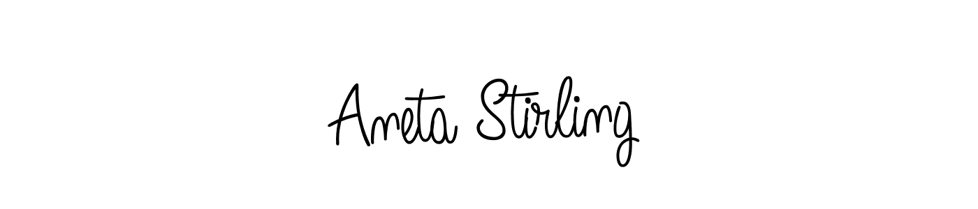 It looks lik you need a new signature style for name Aneta Stirling. Design unique handwritten (Angelique-Rose-font-FFP) signature with our free signature maker in just a few clicks. Aneta Stirling signature style 5 images and pictures png