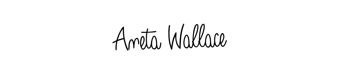 Make a beautiful signature design for name Aneta Wallace. Use this online signature maker to create a handwritten signature for free. Aneta Wallace signature style 5 images and pictures png