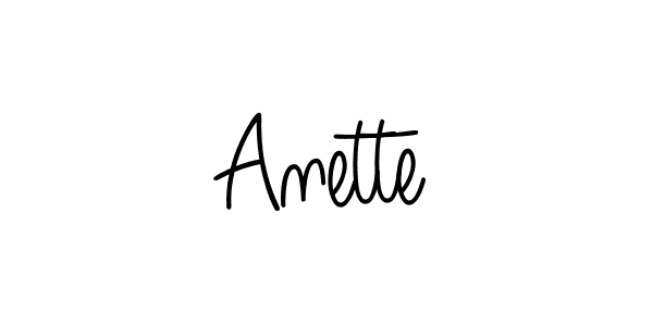 Design your own signature with our free online signature maker. With this signature software, you can create a handwritten (Angelique-Rose-font-FFP) signature for name Anette. Anette signature style 5 images and pictures png