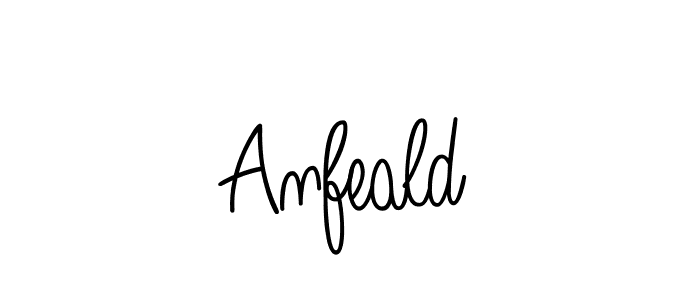 How to make Anfeald name signature. Use Angelique-Rose-font-FFP style for creating short signs online. This is the latest handwritten sign. Anfeald signature style 5 images and pictures png
