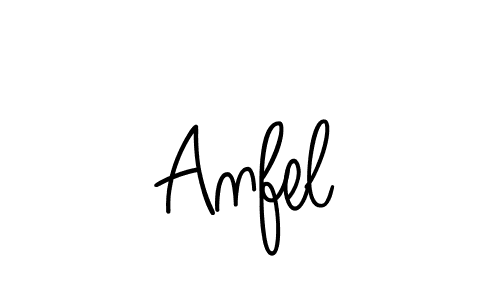 Create a beautiful signature design for name Anfel. With this signature (Angelique-Rose-font-FFP) fonts, you can make a handwritten signature for free. Anfel signature style 5 images and pictures png