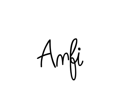 Use a signature maker to create a handwritten signature online. With this signature software, you can design (Angelique-Rose-font-FFP) your own signature for name Anfi. Anfi signature style 5 images and pictures png