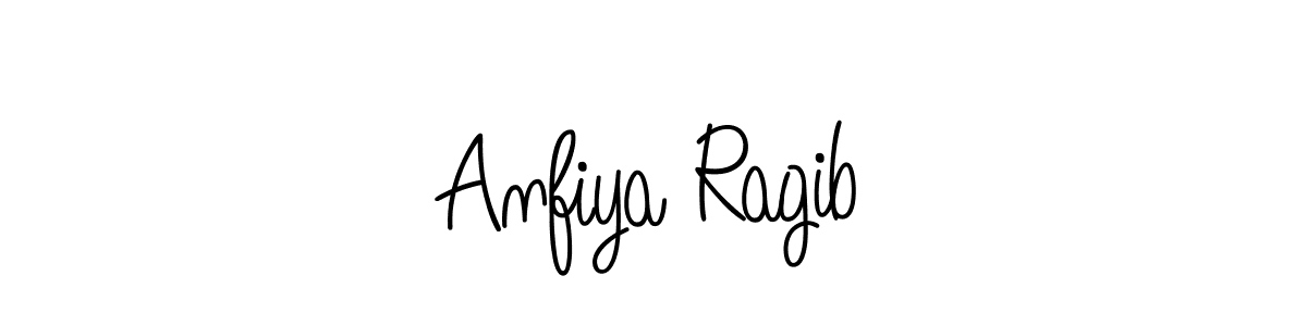 Design your own signature with our free online signature maker. With this signature software, you can create a handwritten (Angelique-Rose-font-FFP) signature for name Anfiya Ragib. Anfiya Ragib signature style 5 images and pictures png