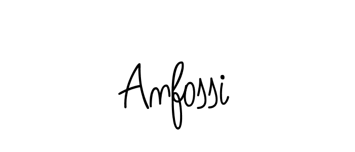 Use a signature maker to create a handwritten signature online. With this signature software, you can design (Angelique-Rose-font-FFP) your own signature for name Anfossi. Anfossi signature style 5 images and pictures png