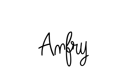 Anfry stylish signature style. Best Handwritten Sign (Angelique-Rose-font-FFP) for my name. Handwritten Signature Collection Ideas for my name Anfry. Anfry signature style 5 images and pictures png