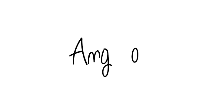 Make a beautiful signature design for name Ang�o. With this signature (Angelique-Rose-font-FFP) style, you can create a handwritten signature for free. Ang�o signature style 5 images and pictures png