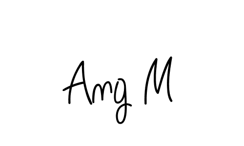 Best and Professional Signature Style for Ang M. Angelique-Rose-font-FFP Best Signature Style Collection. Ang M signature style 5 images and pictures png