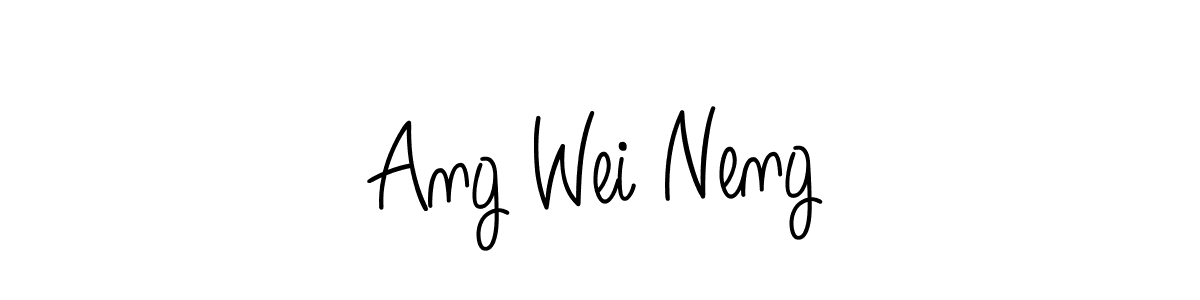 Also we have Ang Wei Neng name is the best signature style. Create professional handwritten signature collection using Angelique-Rose-font-FFP autograph style. Ang Wei Neng signature style 5 images and pictures png