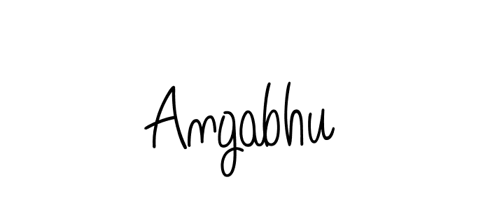 Make a beautiful signature design for name Angabhu. Use this online signature maker to create a handwritten signature for free. Angabhu signature style 5 images and pictures png