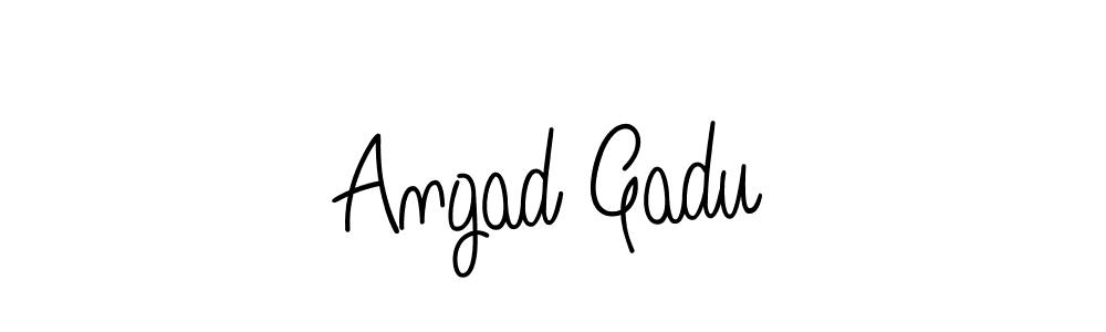 Also You can easily find your signature by using the search form. We will create Angad Gadu name handwritten signature images for you free of cost using Angelique-Rose-font-FFP sign style. Angad Gadu signature style 5 images and pictures png