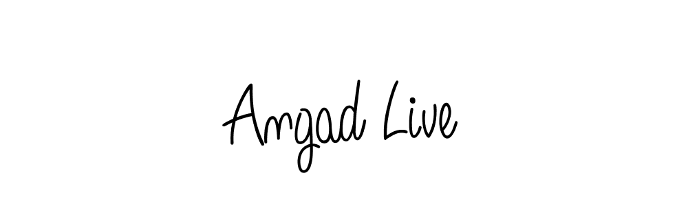 Design your own signature with our free online signature maker. With this signature software, you can create a handwritten (Angelique-Rose-font-FFP) signature for name Angad Live. Angad Live signature style 5 images and pictures png