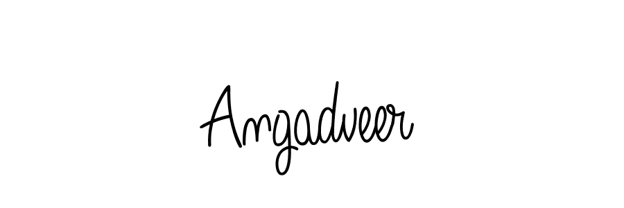 How to make Angadveer signature? Angelique-Rose-font-FFP is a professional autograph style. Create handwritten signature for Angadveer name. Angadveer signature style 5 images and pictures png