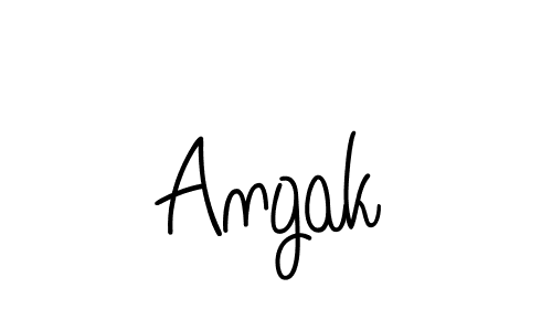 Use a signature maker to create a handwritten signature online. With this signature software, you can design (Angelique-Rose-font-FFP) your own signature for name Angak. Angak signature style 5 images and pictures png