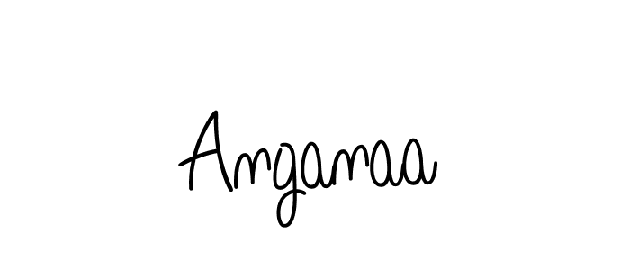 Make a beautiful signature design for name Anganaa. With this signature (Angelique-Rose-font-FFP) style, you can create a handwritten signature for free. Anganaa signature style 5 images and pictures png