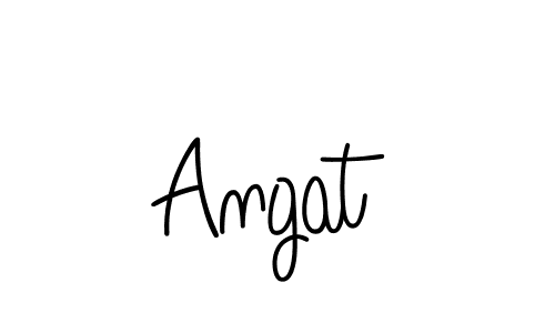 Use a signature maker to create a handwritten signature online. With this signature software, you can design (Angelique-Rose-font-FFP) your own signature for name Angat. Angat signature style 5 images and pictures png