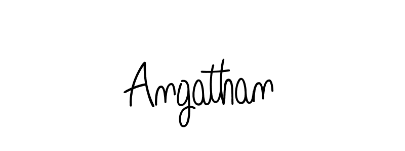 Make a beautiful signature design for name Angathan. With this signature (Angelique-Rose-font-FFP) style, you can create a handwritten signature for free. Angathan signature style 5 images and pictures png