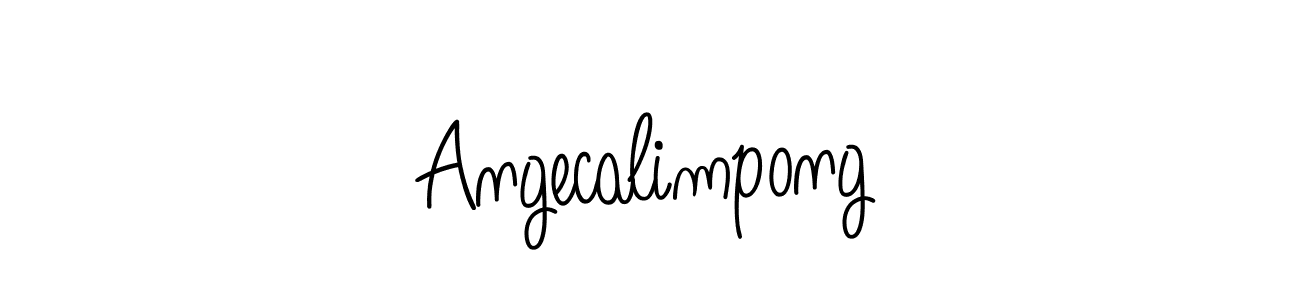 Create a beautiful signature design for name Angecalimpong. With this signature (Angelique-Rose-font-FFP) fonts, you can make a handwritten signature for free. Angecalimpong signature style 5 images and pictures png
