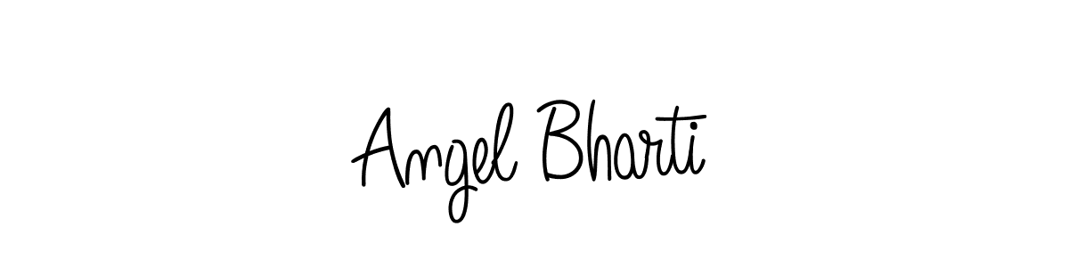 Also You can easily find your signature by using the search form. We will create Angel Bharti name handwritten signature images for you free of cost using Angelique-Rose-font-FFP sign style. Angel Bharti signature style 5 images and pictures png