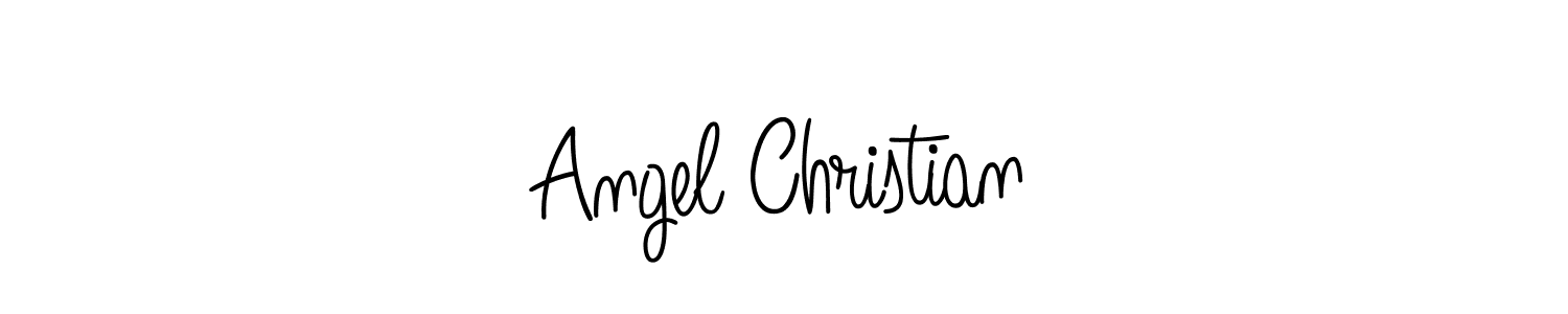 You should practise on your own different ways (Angelique-Rose-font-FFP) to write your name (Angel Christian) in signature. don't let someone else do it for you. Angel Christian signature style 5 images and pictures png