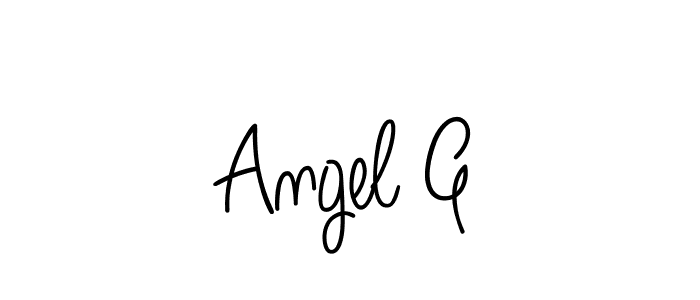 The best way (Angelique-Rose-font-FFP) to make a short signature is to pick only two or three words in your name. The name Angel G include a total of six letters. For converting this name. Angel G signature style 5 images and pictures png