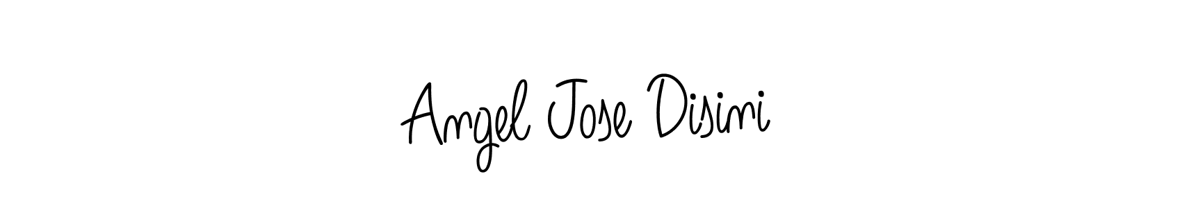 Design your own signature with our free online signature maker. With this signature software, you can create a handwritten (Angelique-Rose-font-FFP) signature for name Angel Jose Disini. Angel Jose Disini signature style 5 images and pictures png