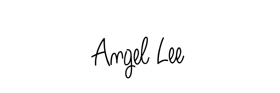 You should practise on your own different ways (Angelique-Rose-font-FFP) to write your name (Angel Lee) in signature. don't let someone else do it for you. Angel Lee signature style 5 images and pictures png