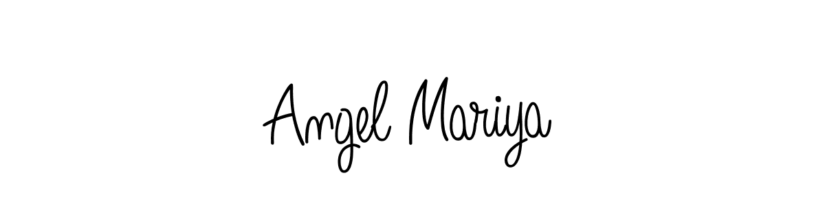 You can use this online signature creator to create a handwritten signature for the name Angel Mariya. This is the best online autograph maker. Angel Mariya signature style 5 images and pictures png