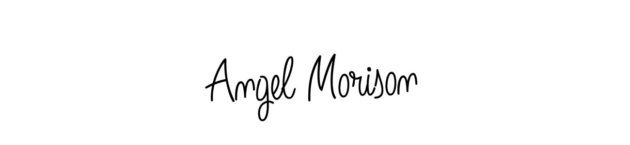 Angel Morison stylish signature style. Best Handwritten Sign (Angelique-Rose-font-FFP) for my name. Handwritten Signature Collection Ideas for my name Angel Morison. Angel Morison signature style 5 images and pictures png