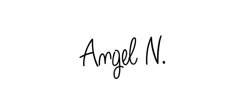 Make a beautiful signature design for name Angel N.. With this signature (Angelique-Rose-font-FFP) style, you can create a handwritten signature for free. Angel N. signature style 5 images and pictures png