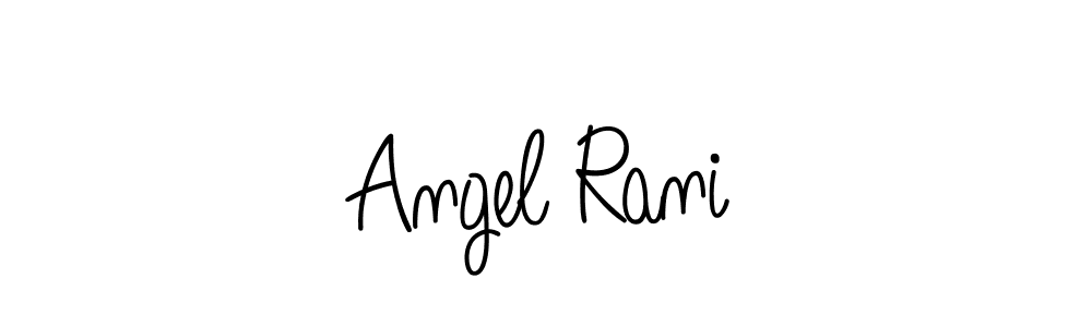 Make a beautiful signature design for name Angel Rani. With this signature (Angelique-Rose-font-FFP) style, you can create a handwritten signature for free. Angel Rani signature style 5 images and pictures png