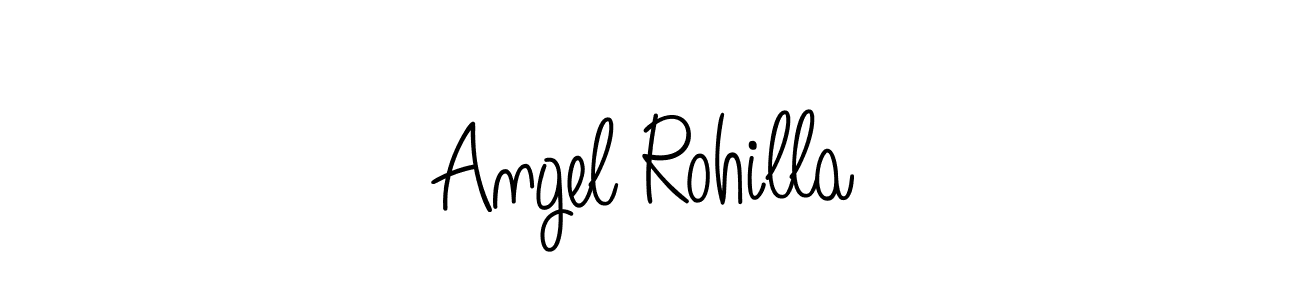 Make a beautiful signature design for name Angel Rohilla. With this signature (Angelique-Rose-font-FFP) style, you can create a handwritten signature for free. Angel Rohilla signature style 5 images and pictures png