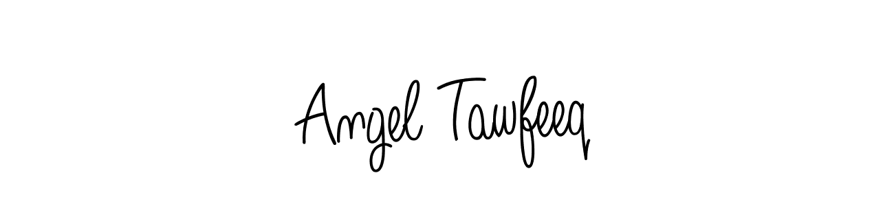 Design your own signature with our free online signature maker. With this signature software, you can create a handwritten (Angelique-Rose-font-FFP) signature for name Angel Tawfeeq. Angel Tawfeeq signature style 5 images and pictures png