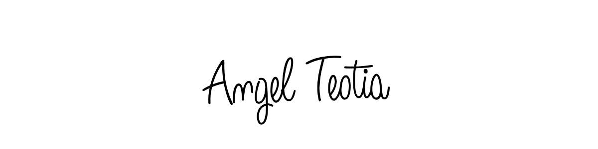 Make a beautiful signature design for name Angel Teotia. Use this online signature maker to create a handwritten signature for free. Angel Teotia signature style 5 images and pictures png