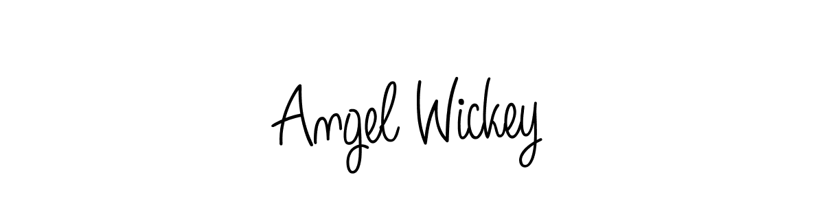 Use a signature maker to create a handwritten signature online. With this signature software, you can design (Angelique-Rose-font-FFP) your own signature for name Angel Wickey. Angel Wickey signature style 5 images and pictures png