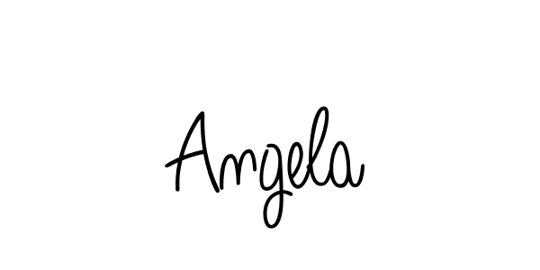 You should practise on your own different ways (Angelique-Rose-font-FFP) to write your name (Angela) in signature. don't let someone else do it for you. Angela signature style 5 images and pictures png