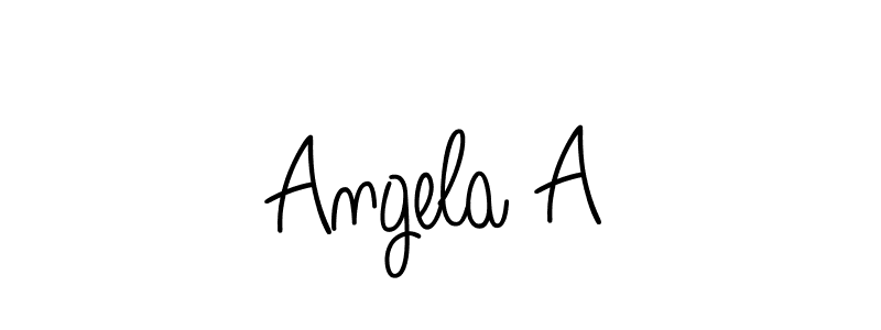 You can use this online signature creator to create a handwritten signature for the name Angela A. This is the best online autograph maker. Angela A signature style 5 images and pictures png