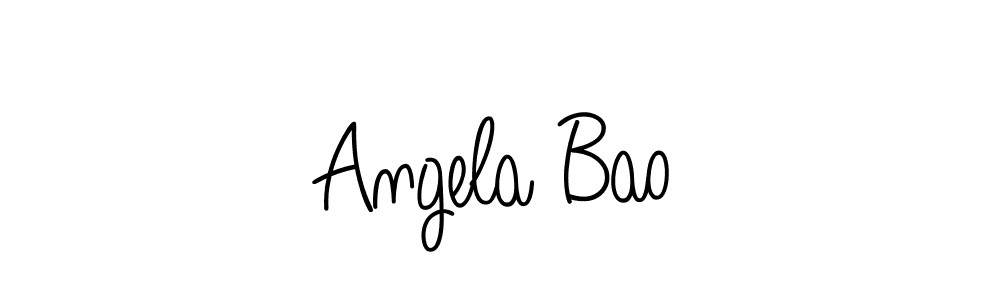 Make a beautiful signature design for name Angela Bao. Use this online signature maker to create a handwritten signature for free. Angela Bao signature style 5 images and pictures png