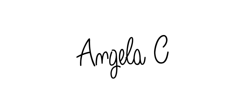 Use a signature maker to create a handwritten signature online. With this signature software, you can design (Angelique-Rose-font-FFP) your own signature for name Angela C. Angela C signature style 5 images and pictures png