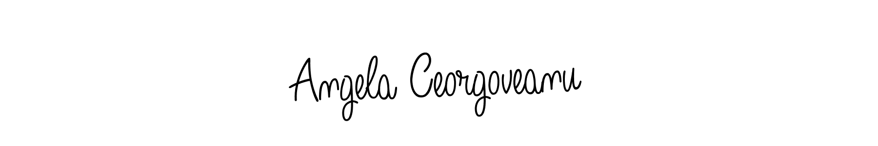 Make a beautiful signature design for name Angela Ceorgoveanu. Use this online signature maker to create a handwritten signature for free. Angela Ceorgoveanu signature style 5 images and pictures png