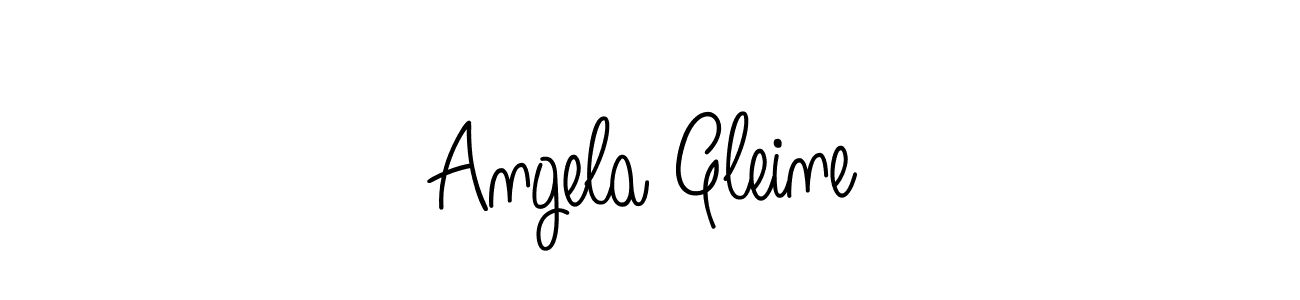 Make a beautiful signature design for name Angela Gleine. With this signature (Angelique-Rose-font-FFP) style, you can create a handwritten signature for free. Angela Gleine signature style 5 images and pictures png