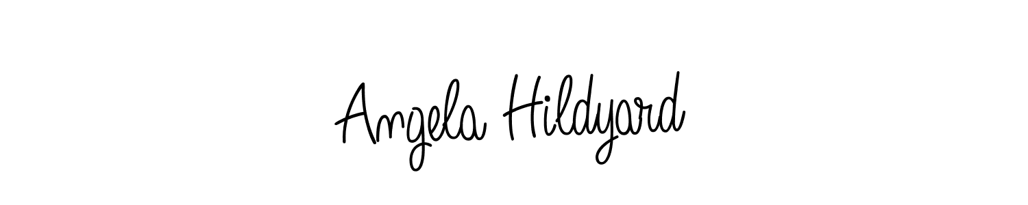Best and Professional Signature Style for Angela Hildyard. Angelique-Rose-font-FFP Best Signature Style Collection. Angela Hildyard signature style 5 images and pictures png