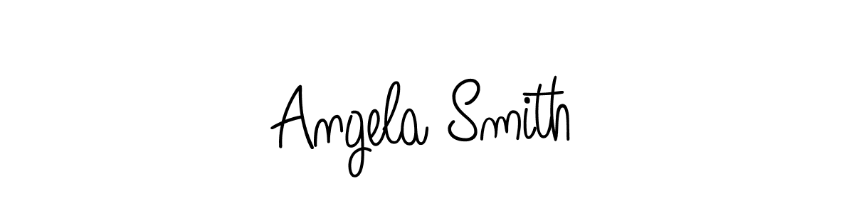 How to make Angela Smith name signature. Use Angelique-Rose-font-FFP style for creating short signs online. This is the latest handwritten sign. Angela Smith signature style 5 images and pictures png
