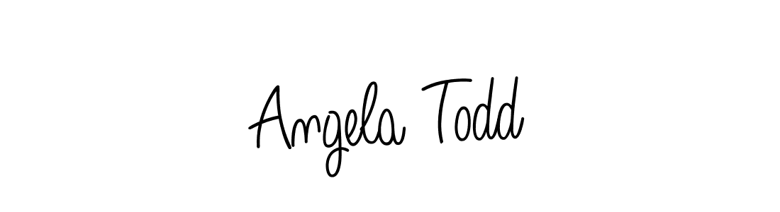 How to make Angela Todd signature? Angelique-Rose-font-FFP is a professional autograph style. Create handwritten signature for Angela Todd name. Angela Todd signature style 5 images and pictures png
