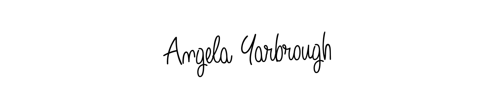 Use a signature maker to create a handwritten signature online. With this signature software, you can design (Angelique-Rose-font-FFP) your own signature for name Angela Yarbrough. Angela Yarbrough signature style 5 images and pictures png