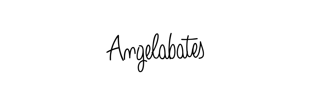 Use a signature maker to create a handwritten signature online. With this signature software, you can design (Angelique-Rose-font-FFP) your own signature for name Angelabates. Angelabates signature style 5 images and pictures png