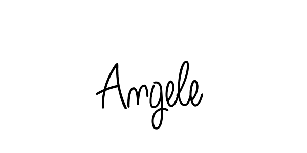 Create a beautiful signature design for name Angele. With this signature (Angelique-Rose-font-FFP) fonts, you can make a handwritten signature for free. Angele signature style 5 images and pictures png