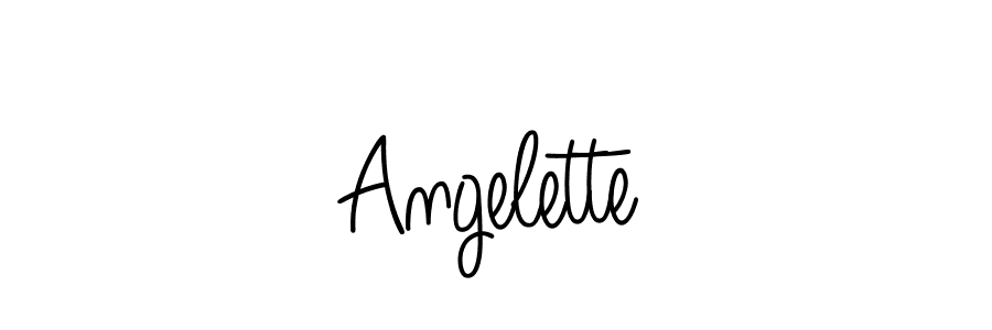 You should practise on your own different ways (Angelique-Rose-font-FFP) to write your name (Angelette) in signature. don't let someone else do it for you. Angelette signature style 5 images and pictures png